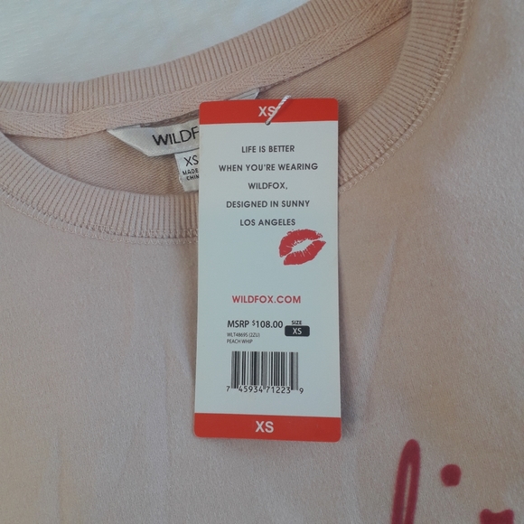 Wildfox | comfortable warm soft sweater in light pink - Picture 14 of 15